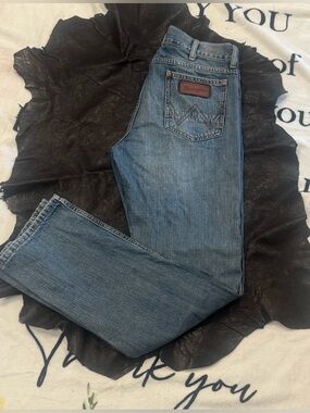 Wrangler Retro Slim Straight Leg blue men's jeans Size 30 X 32